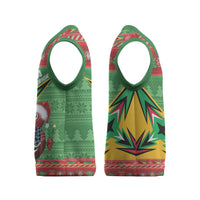 Personalized Guyana Cricket Christmas Knitted V-Neck Vest Amazon Warriors Merry Xmas - Wonder Print Shop