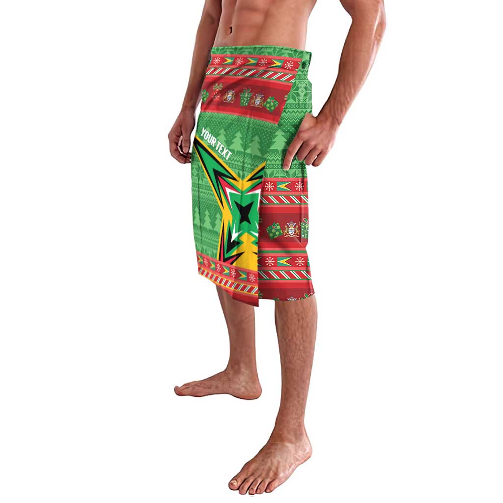 Personalized Guyana Cricket Christmas Lavalava Amazon Warriors Merry Xmas - Wonder Print Shop