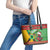 Guyana Cricket Christmas Leather Tote Bag Amazon Warriors Merry Xmas - Wonder Print Shop
