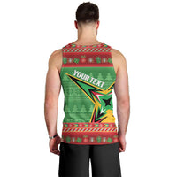 Personalized Guyana Cricket Christmas Men Tank Top Amazon Warriors Merry Xmas - Wonder Print Shop