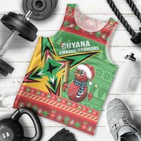 Personalized Guyana Cricket Christmas Men Tank Top Amazon Warriors Merry Xmas - Wonder Print Shop