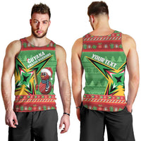 Personalized Guyana Cricket Christmas Men Tank Top Amazon Warriors Merry Xmas - Wonder Print Shop
