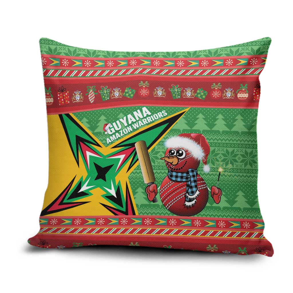 Guyana Cricket Christmas Pillow Cover Amazon Warriors Merry Xmas - Wonder Print Shop