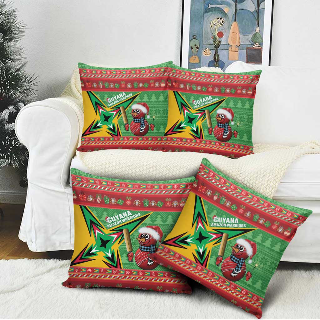 Guyana Cricket Christmas Pillow Cover Amazon Warriors Merry Xmas - Wonder Print Shop