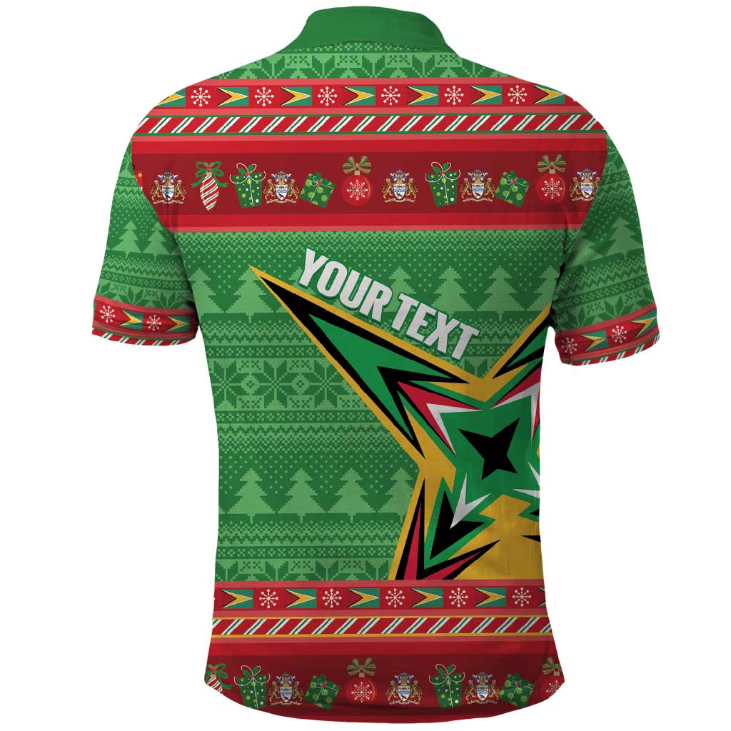 Personalized Guyana Cricket Christmas Polo Shirt Amazon Warriors Merry Xmas - Wonder Print Shop