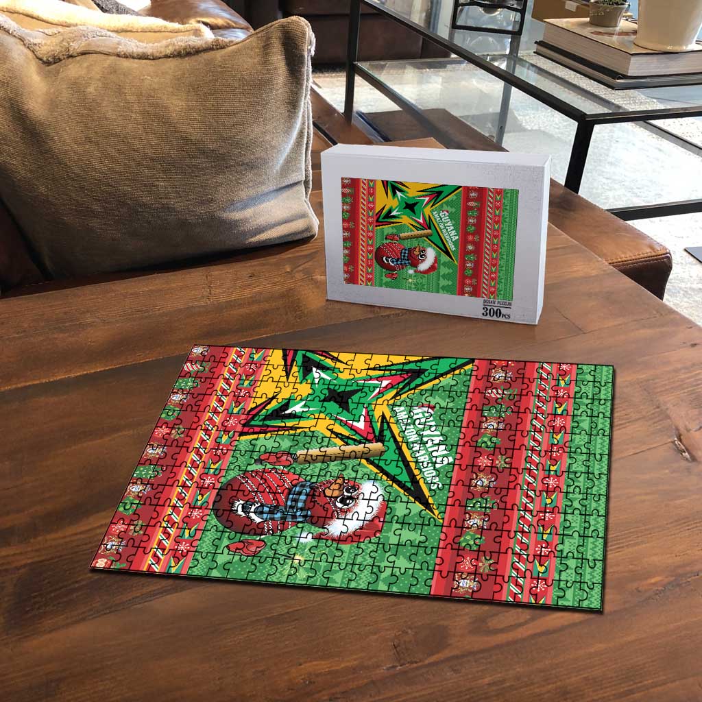 Guyana Cricket Christmas Puzzle Amazon Warriors Merry Xmas - Wonder Print Shop