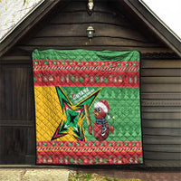 Guyana Cricket Christmas Quilt Amazon Warriors Merry Xmas - Wonder Print Shop