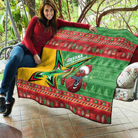 Guyana Cricket Christmas Quilt Amazon Warriors Merry Xmas - Wonder Print Shop
