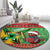 Guyana Cricket Christmas Round Carpet Amazon Warriors Merry Xmas - Wonder Print Shop