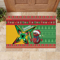 Guyana Cricket Christmas Rubber Doormat Amazon Warriors Merry Xmas - Wonder Print Shop
