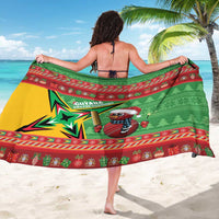 Guyana Cricket Christmas Sarong Amazon Warriors Merry Xmas - Wonder Print Shop