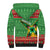 Personalized Guyana Cricket Christmas Sherpa Hoodie Amazon Warriors Merry Xmas - Wonder Print Shop