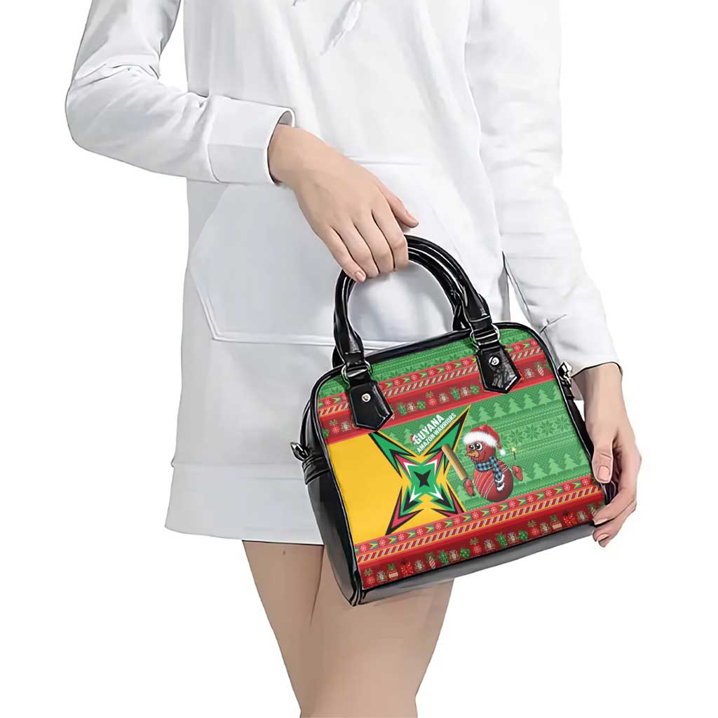 Guyana Cricket Christmas Shoulder Handbag Amazon Warriors Merry Xmas - Wonder Print Shop