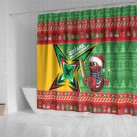 Guyana Cricket Christmas Shower Curtain Amazon Warriors Merry Xmas - Wonder Print Shop