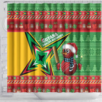 Guyana Cricket Christmas Shower Curtain Amazon Warriors Merry Xmas - Wonder Print Shop