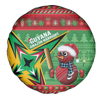 Guyana Cricket Christmas Spare Tire Cover Amazon Warriors Merry Xmas - Wonder Print Shop