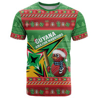 Personalized Guyana Cricket Christmas T Shirt Amazon Warriors Merry Xmas - Wonder Print Shop