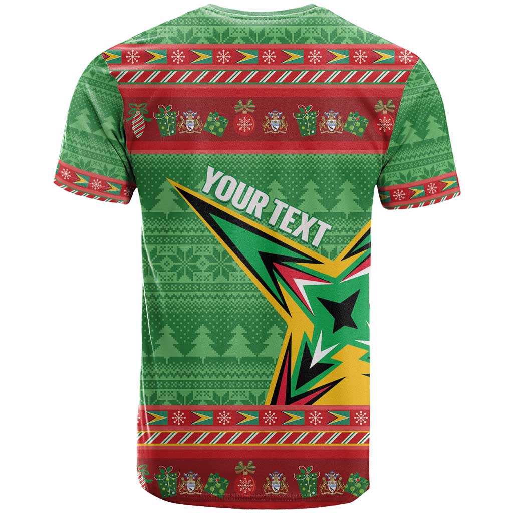 Personalized Guyana Cricket Christmas T Shirt Amazon Warriors Merry Xmas - Wonder Print Shop