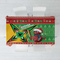 Guyana Cricket Christmas Tablecloth Amazon Warriors Merry Xmas - Wonder Print Shop