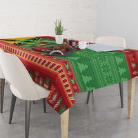 Guyana Cricket Christmas Tablecloth Amazon Warriors Merry Xmas - Wonder Print Shop