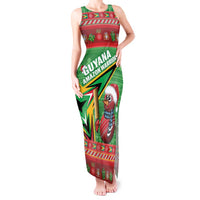 Personalized Guyana Cricket Christmas Tank Maxi Dress Amazon Warriors Merry Xmas - Wonder Print Shop