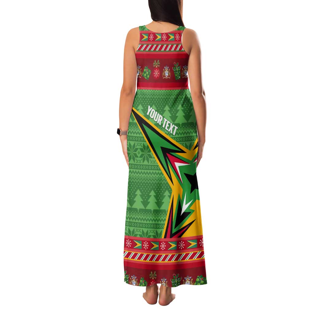 Personalized Guyana Cricket Christmas Tank Maxi Dress Amazon Warriors Merry Xmas - Wonder Print Shop