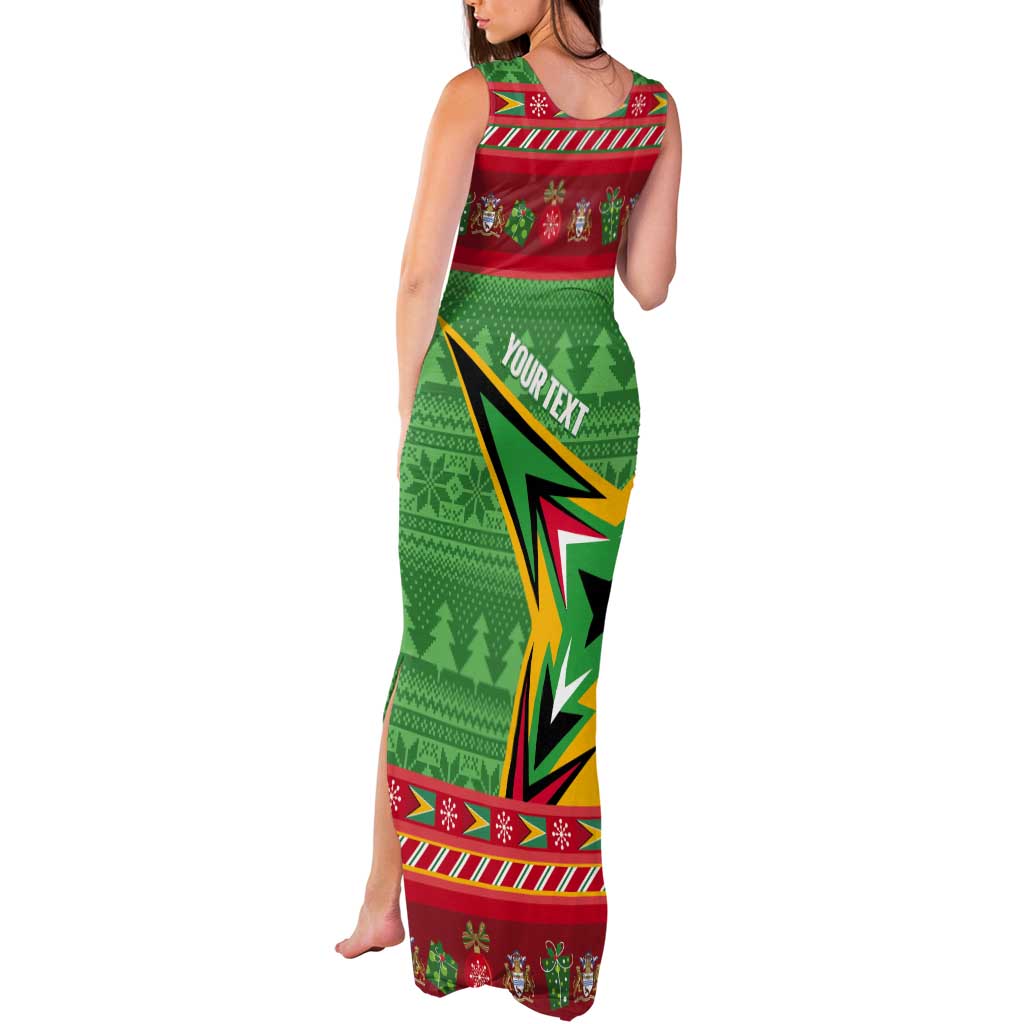 Personalized Guyana Cricket Christmas Tank Maxi Dress Amazon Warriors Merry Xmas - Wonder Print Shop