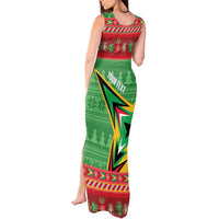 Personalized Guyana Cricket Christmas Tank Maxi Dress Amazon Warriors Merry Xmas - Wonder Print Shop