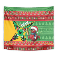 Guyana Cricket Christmas Tapestry Amazon Warriors Merry Xmas - Wonder Print Shop