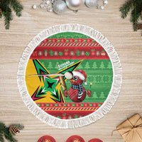 Guyana Cricket Christmas Tree Skirt Amazon Warriors Merry Xmas - Wonder Print Shop