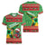 Personalized Guyana Cricket Christmas Women V-Neck T-Shirt Amazon Warriors Merry Xmas - Wonder Print Shop