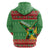 Personalized Guyana Cricket Christmas Zip Hoodie Amazon Warriors Merry Xmas - Wonder Print Shop