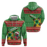 Personalized Guyana Cricket Christmas Zip Hoodie Amazon Warriors Merry Xmas - Wonder Print Shop