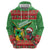 Personalized Guyana Cricket Christmas Zip Hoodie Amazon Warriors Merry Xmas - Wonder Print Shop
