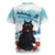 Iceland Yule Cat Christmas Rugby Jersey Jolakotturinn With Poinsettia - Winter Vibes - Wonder Print Shop