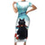 Iceland Yule Cat Christmas Short Sleeve Bodycon Dress Jolakotturinn With Poinsettia - Winter Vibes - Wonder Print Shop
