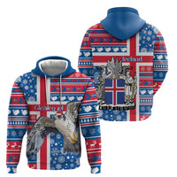 Iceland Christmas Hoodie Gyrfalcon Santa Merry Xmas - Wonder Print Shop