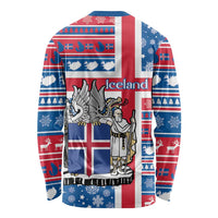 Iceland Christmas Long Sleeve Shirt Gyrfalcon Santa Merry Xmas - Wonder Print Shop