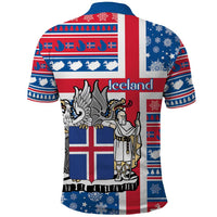 Iceland Christmas Polo Shirt Gyrfalcon Santa Merry Xmas - Wonder Print Shop