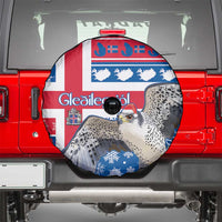 Iceland Christmas Spare Tire Cover Gyrfalcon Santa Merry Xmas - Wonder Print Shop