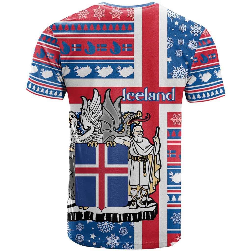 Iceland Christmas T Shirt Gyrfalcon Santa Merry Xmas - Wonder Print Shop
