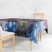 Iceland Christmas Tablecloth Gyrfalcon Santa Merry Xmas - Wonder Print Shop