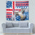 Iceland Christmas Tapestry Gyrfalcon Santa Merry Xmas - Wonder Print Shop