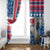 Iceland Christmas Window Curtain Gyrfalcon Santa Merry Xmas - Wonder Print Shop