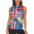 Iceland Christmas Women Sleeveless Polo Shirt Gyrfalcon Santa Merry Xmas - Wonder Print Shop