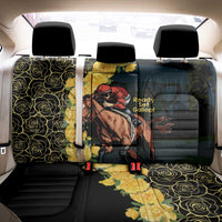 Melbourne Horse Racing Back Car Seat Cover Yellow Roses - Ready Set Gallop! - Wonder Print Shop
