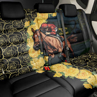 Melbourne Horse Racing Back Car Seat Cover Yellow Roses - Ready Set Gallop! - Wonder Print Shop