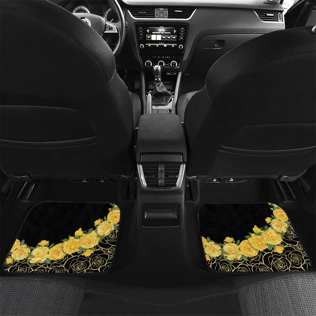 Melbourne Horse Racing Car Mats Yellow Roses - Ready Set Gallop! - Wonder Print Shop