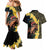 Melbourne Horse Racing Couples Matching Mermaid Dress and Hawaiian Shirt Yellow Roses - Ready Set Gallop! - Wonder Print Shop