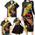 Melbourne Horse Racing Family Matching Long Sleeve Bodycon Dress and Hawaiian Shirt Yellow Roses - Ready Set Gallop! - Wonder Print Shop
